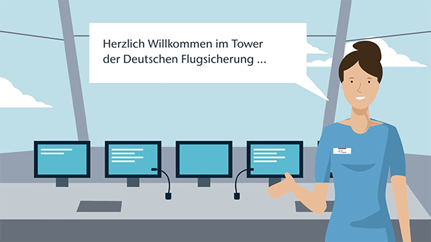 how2 Fraport Animation Besucherzentrum