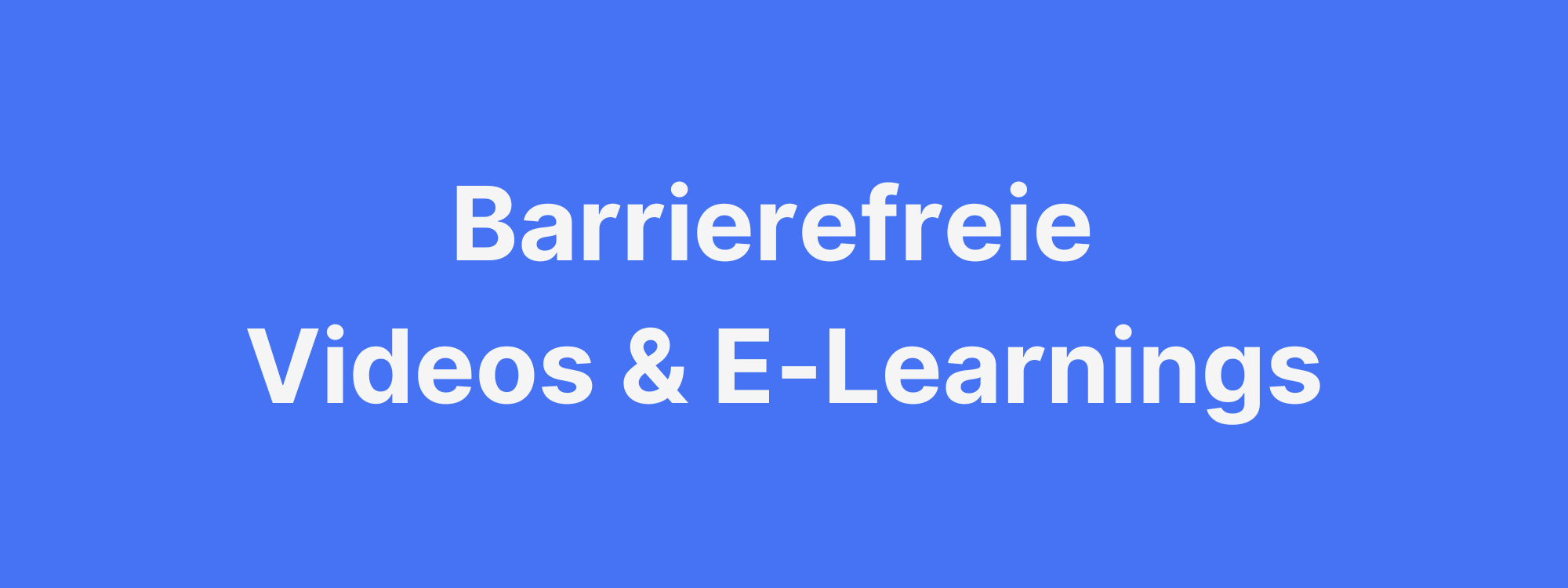 barrierefreie Videos barrierefreies elearning barrierefreiheitsstärkungsgesetz how2